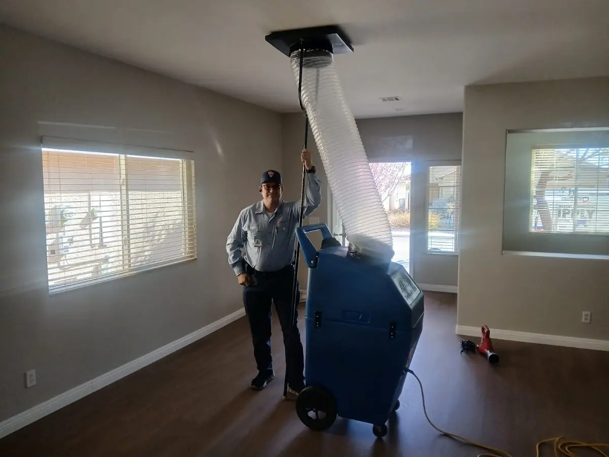 Professional Dryer Vent Cleaning work inside a Reserve home